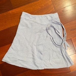 Brandy Melville blue wrap skirt floral